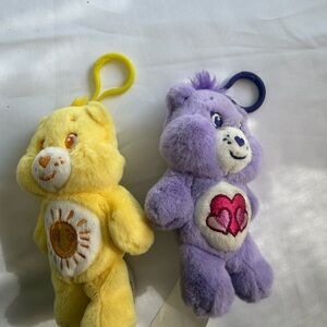 Care Bears Yellow and Purple Plush Toys